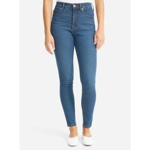 EVERLANE Authentic Stretch High Rise Skinny Jean Size 27 Regular Mid Blue